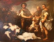 Luca  Giordano La mort de Lucrece Sweden oil painting artist
